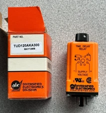 NEW ATC DIVERSIFIED ELECTRONICS TUD 120 AKA 300 Time Delay Relay TUD120AKA300