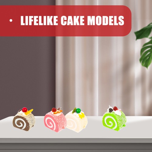 6Pcs Decorative Birthday Party Displaying Lifelike Cake Models Bakery Shop - Zdjęcie 2 z 12