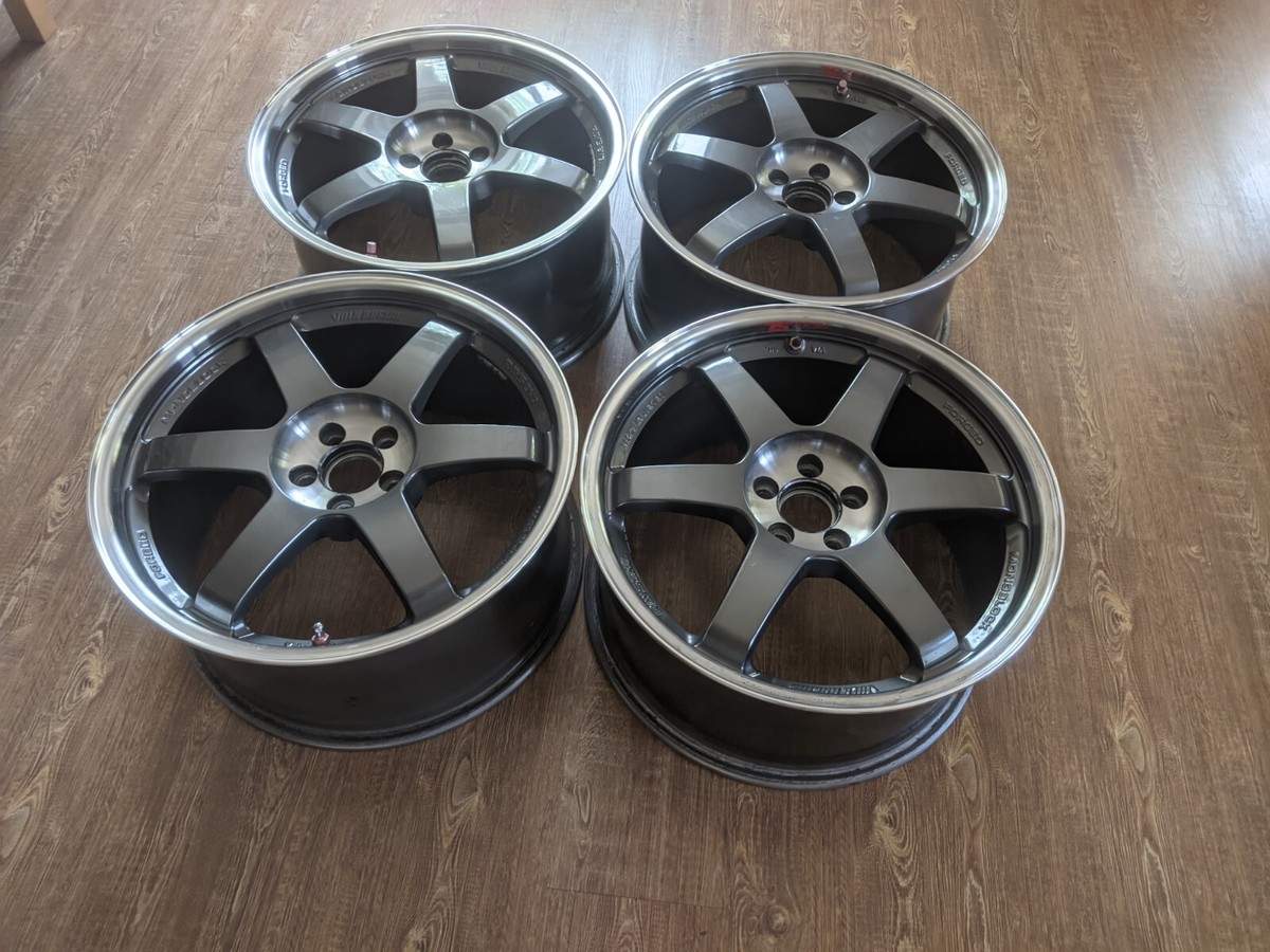 Volk Racing Rays TE37SL 18x9 +45 5x100 Toyota GT86 Subaru BRZ WRX