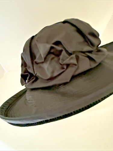 Marzi Hat Italy Hand Made Wide Brim Elegant Never Worn Elegant 90's - Picture 5 of 20