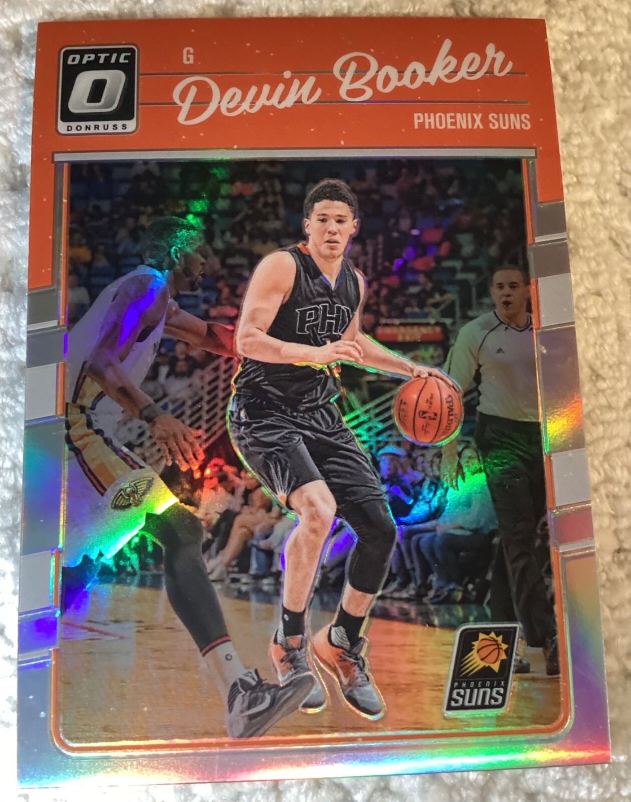 2016-17 Panini Donruss Optic Holo Silver Prizm Devin Booker #121 Phoenix Suns
