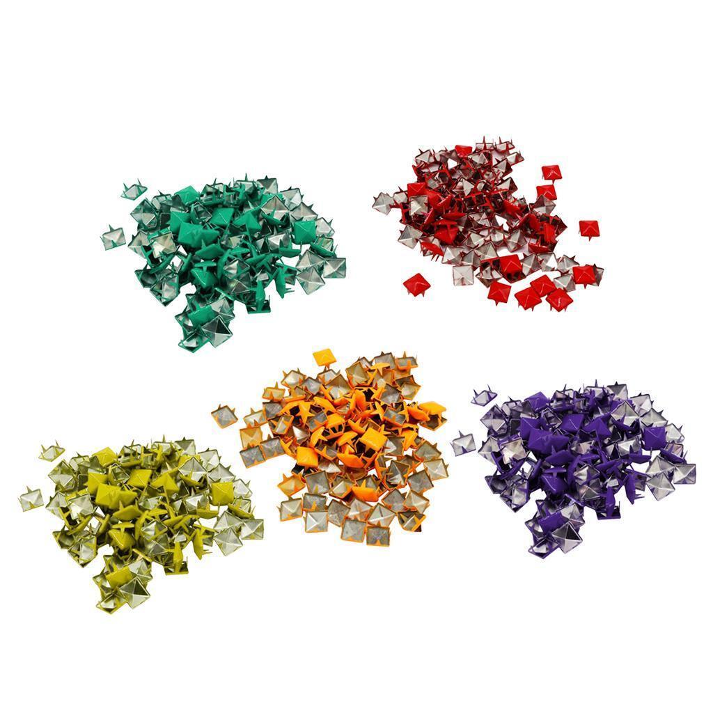 100 Pieces Diameter 4-Jaw Square Rivets for Shoes Cloth Bag | eBay