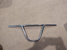 NEW CHROME CW  BMX BICYCLE HANDLEBARS 22.2 CH...