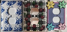 YOU CHOOSE: Unique Customized Finish Wall Plates: Single Gang Duplex Receptacle