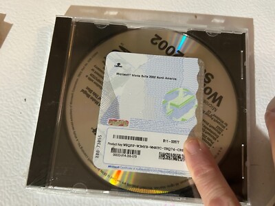 NEW - Microsoft Works Suite 2002 SEALED DVD Product Key INCLUDED - FREE SHIPPING