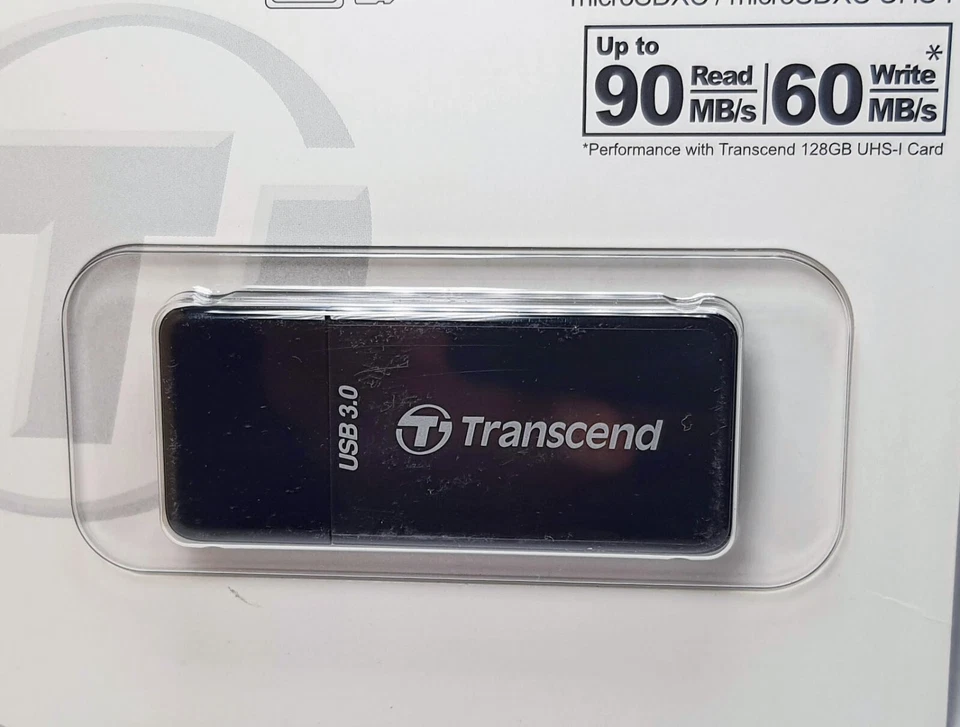 Transcend High-Speed RDF5K USB3.0 SDHC SDXC Micro SDHC Micro SDXC Card Reader SD - Image 4 of 4