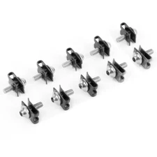 10PCS Universal Motorcycle Fairing Body Bolts Kit Fastener Clips Screw Nuts ATV