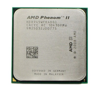 AMD Phenom II X4 945 HDX945WFK4DGM Quad Core 3GHz 6MB Socket AM2+ AM3 Processor