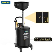 18.5 Gallon Waste Oil Drain Tank Air Operate Oil Drainer Waste Oil Change Tank