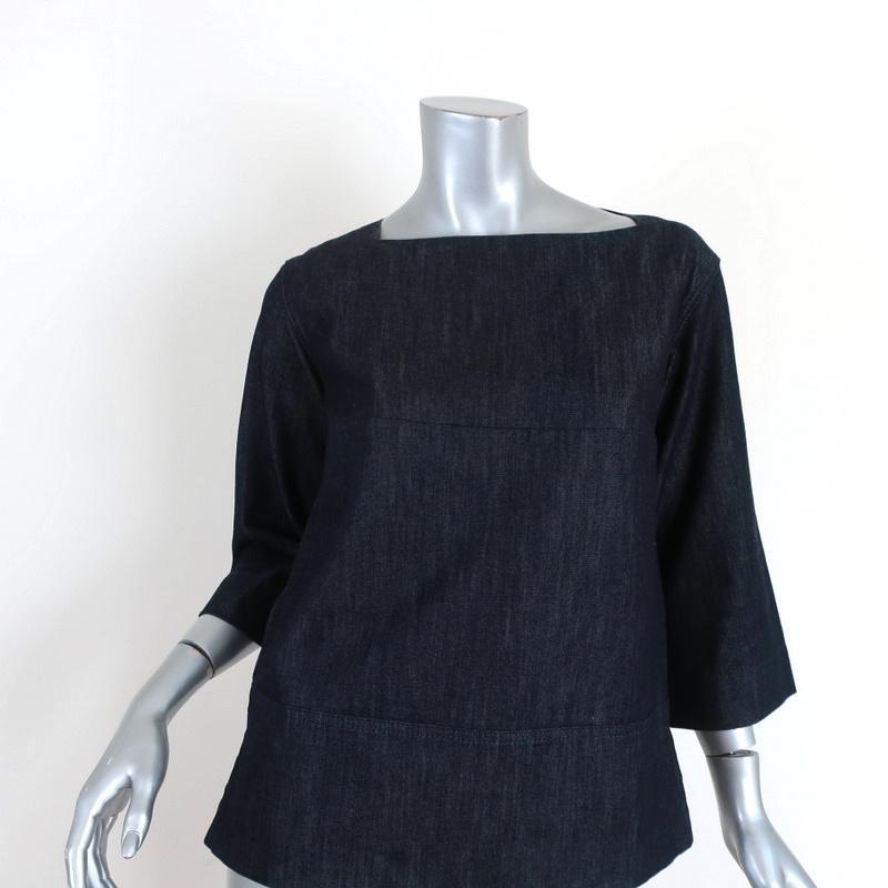 MARNI MARNI マルニ　トップス プルオーバー 38 Marni Dark Denim Side-Zip Top Cotton-Cashmere Size 38
