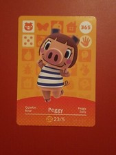 PEGGY ANIMAL CROSSING AMIIBO SERIES 4 CARD #365 TRACKED AU POST geniuine