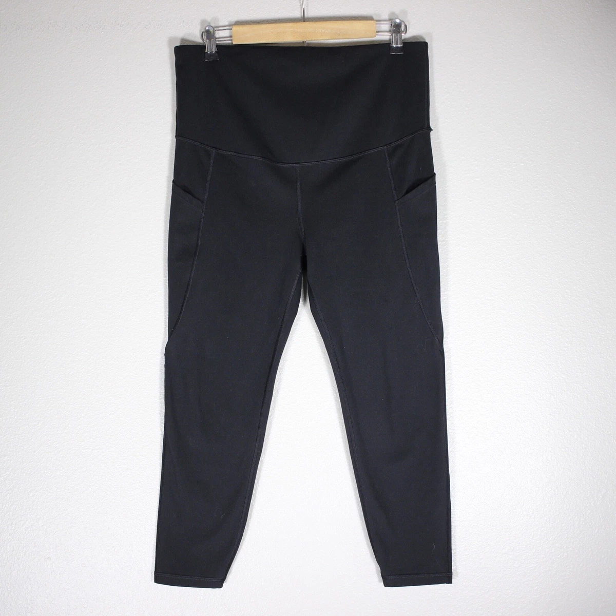 Gap Fit Maternity Blackout Technology Leggings Womens Size M Black