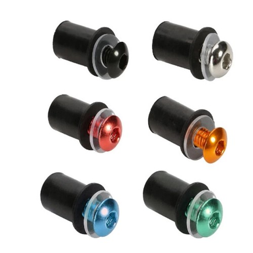 Viti Parabrezza Moto Universali | 10 Pezzi In Alluminio | Con Chiave | Colore Blu - Foto 10