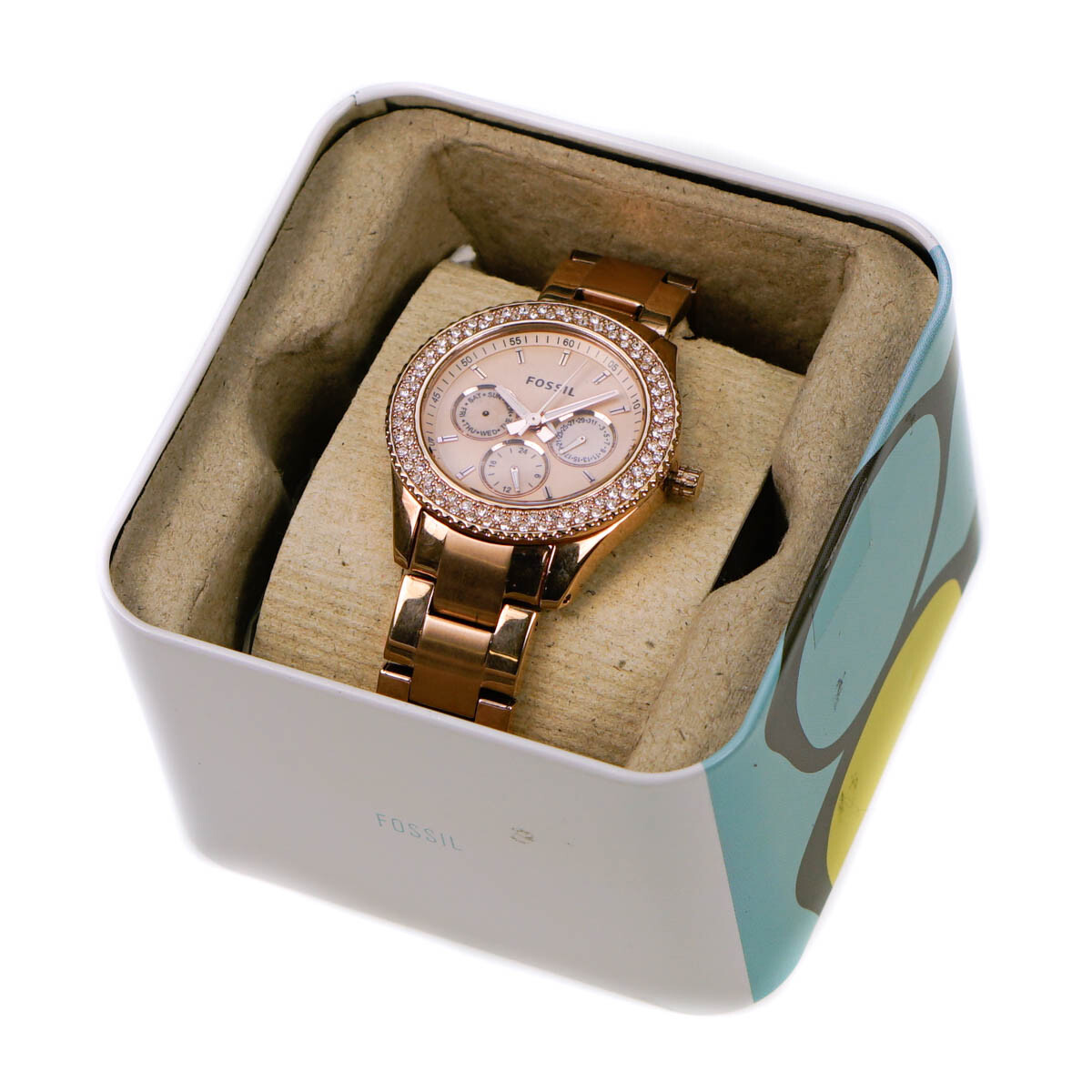 Купить Fossil Damenuhr Stella Rose Gold 