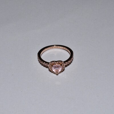 Pandora Sparkling Elevated Heart Ring Size 48 188421C04