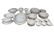 51 PC HAVILAND LIMOGES FRANCE DOPPIO ORO SCHLEIGER 659A SERVIZIO PER 6 E SERVIZIO
