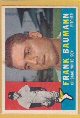 1960 TOPPS BASEBALL FRANK BAUMANN #306 WHITE SOX VGEX *71723 | eBay