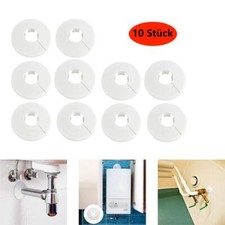 10 stk Abdeck Rosetten rund für Heizkörper Heizungsrohr Kupferrohr Abdeckrosette