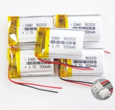5Pcs 3.7V 500mAh Lipo Polymer Rechargeable Battery 902030 For Mp3 GPS Camera