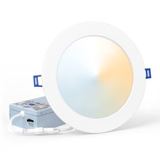 6 Inch Ultra-Thin Canless Aluminum LED Recessed Ceiling Light with Junction Box