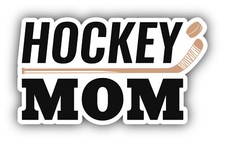 Hockey MOM Sport Vinyl Sticker Car Bumper Decal