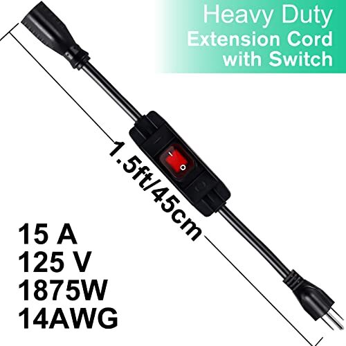 Outdoor Waterproof On/off Switch Extension Cord Heavy Duty 125v/250v ...