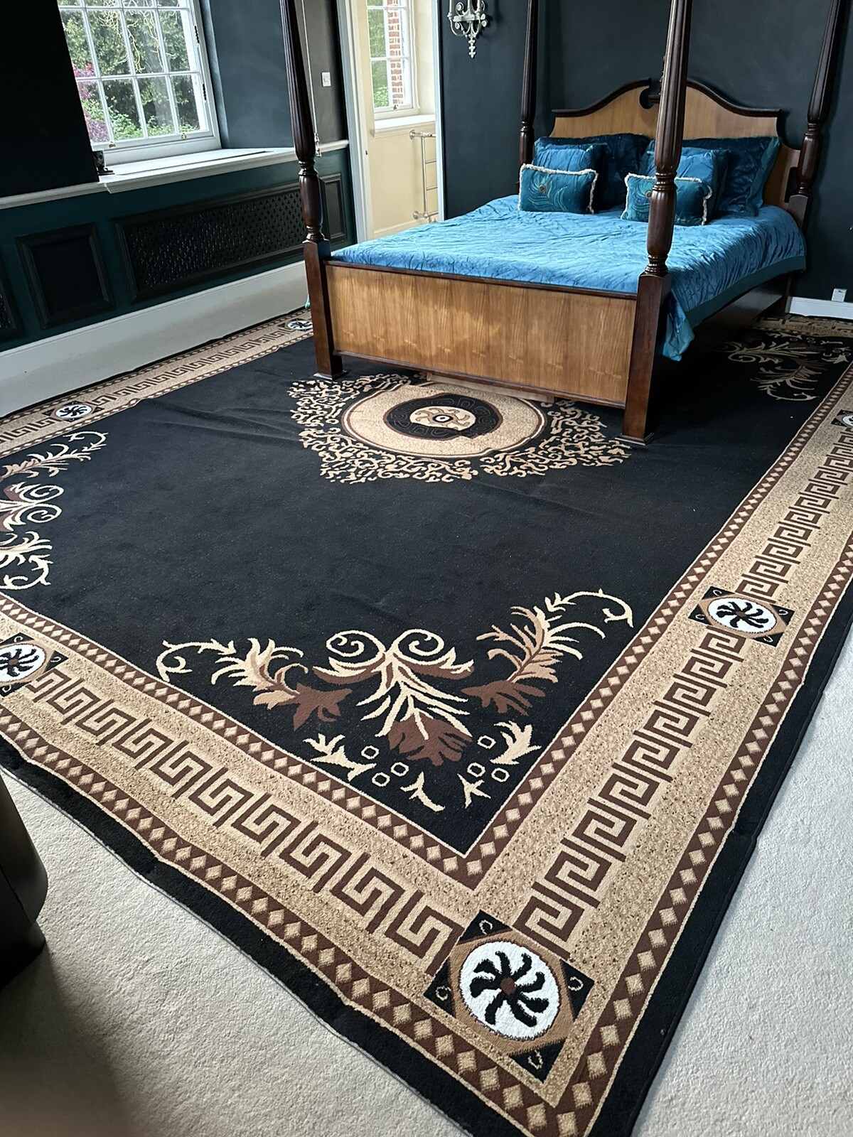 Large Black Rug eBay