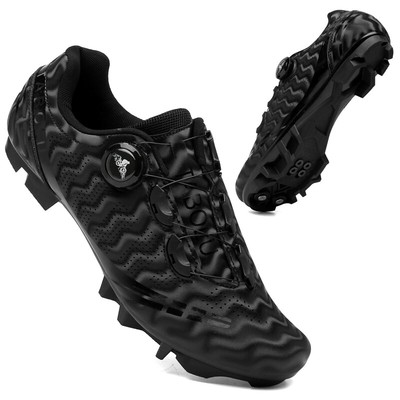 Flache Fahrradschuhe Selbstsichernd Herren Rennradschuhe Mountainbike Schuhe MTB