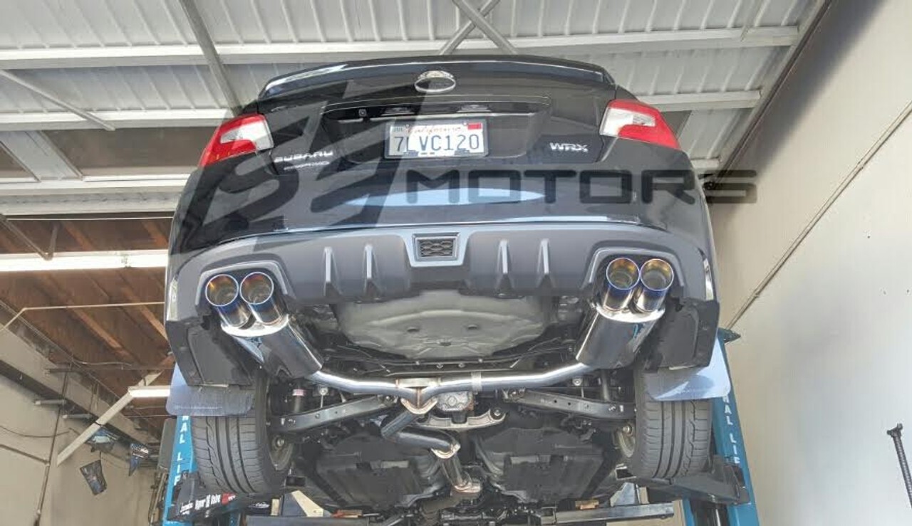 Tsudo Quad Burnt Tip 3" Catback Exhaust for Subaru WRX STI Sedan 20 12