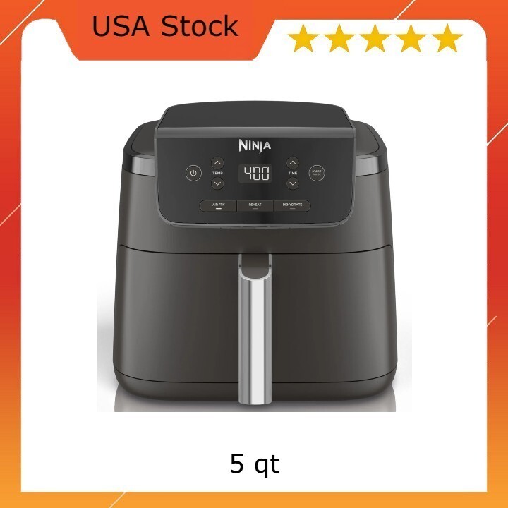 Ninja Pro XL 5 qt Black Air Fryer with Auto Shutoff-image