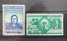 Dominican Republic 1941/49 2 Value Used 4FM215