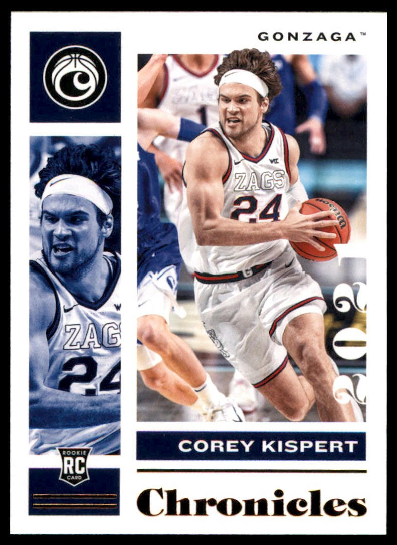 Corey Kispert 2021 Panini Chronicles Draft Picks #8 Gonzaga Bulldogs