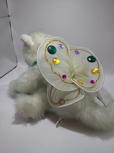 Vintage 2001 Aurora Precious Gems Caterpillars Winged Cat Plush - Picture 5 of 7