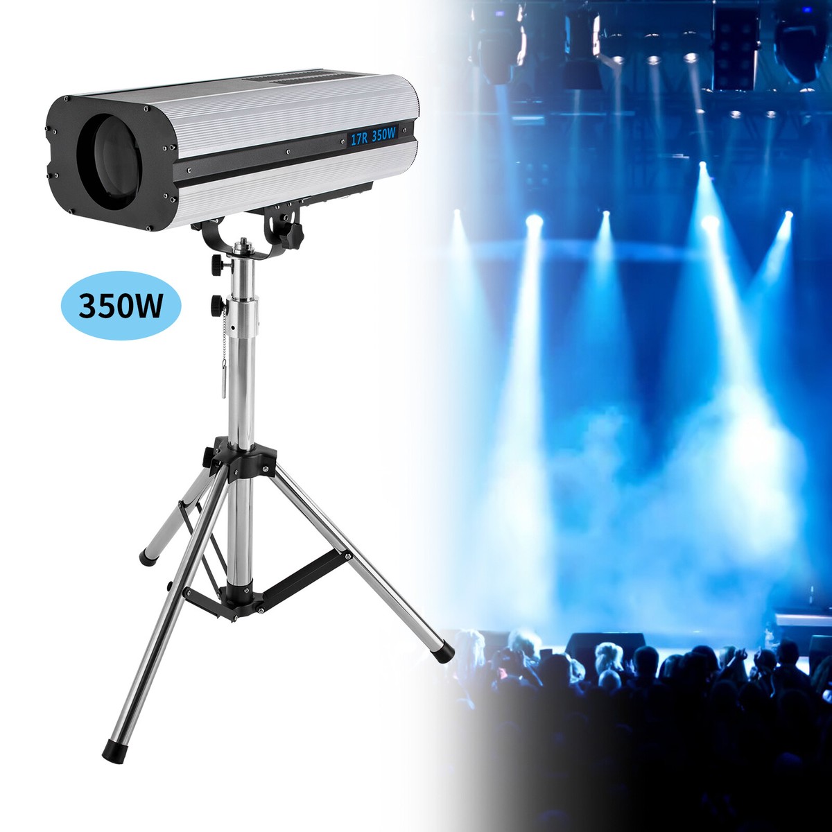 350W RGBW LED Stage Beam Spot Light Tripod Moving Head DMX