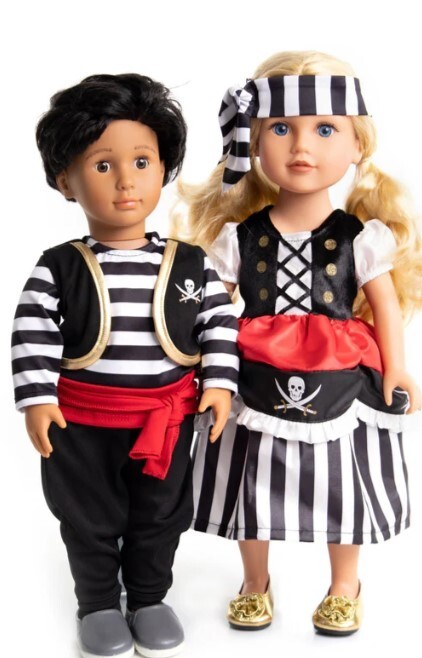 Princess & Fairy Playtime, Magical Pirate Dress, for 18" Dolls