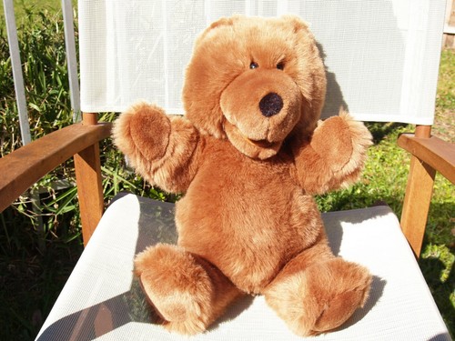 RARE GUND- BROWN OPEN MOUTH SPANKY BEAR 