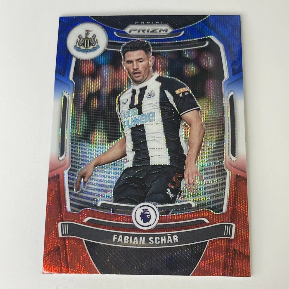 Fabian Schar 2021-22 Red White Blue Prizm #34 Newcastle United  - Image 3 of 4