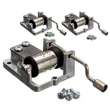 3 Pack Music Box Movement Hand Crank Musical Mechanism Movement DIY Music Box...