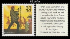 USA4 #3187m MNH 1950s Rock n Roll
