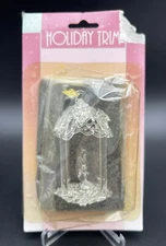 Vintage Holiday Trim Plastic Christmas Ornament