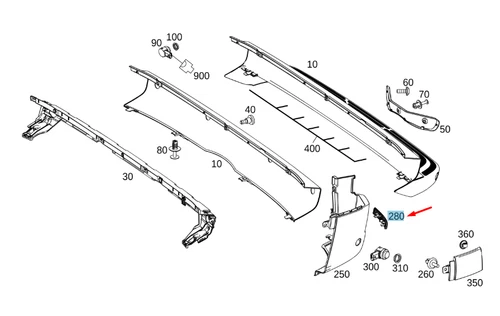 NUEVO MERCEDES-BENZ SPRINTER W907 PARACHOQUES REFLECTOR TRASERO IZQUIERDO A9108204800 - Imagen 2 de 9