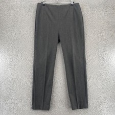 Talbots Pants Womens 8 Petite Gray Stretch Pockets Everyday Office Career Work