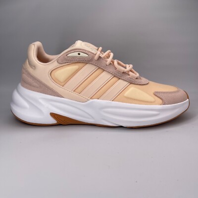 ADIDAS Ozelle Cloudfoam Low Top Running Shoe Orange White Womens SIZE 7 NEW