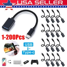 USB-C 3.1 Type C Male to USB 3.0 Type A Female Adapter Converter Cable Cord Lot