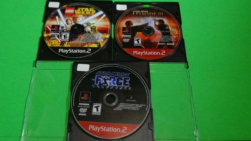 Star Wars basiertes Set mit 3 Spielen PlayStation 2 - nur Discs