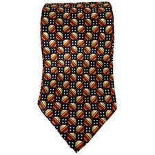 Guy Laroche Couture Tie Blue Red Yellow White Geo Silk Mens 58"L X 3.75"W