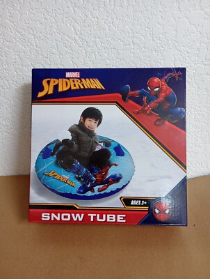 Marvel Spiderman Inflatable Snow Tube~33 diameter~264 lb Weight Limit 