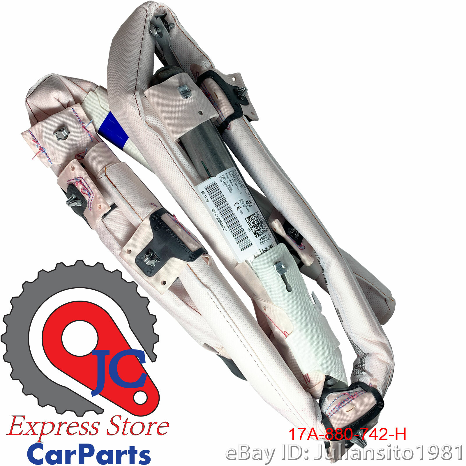 17A880742M VOLKSWAGEN NEW GENUINE OEM JETTA RIGHT HEAD CURTAIN 