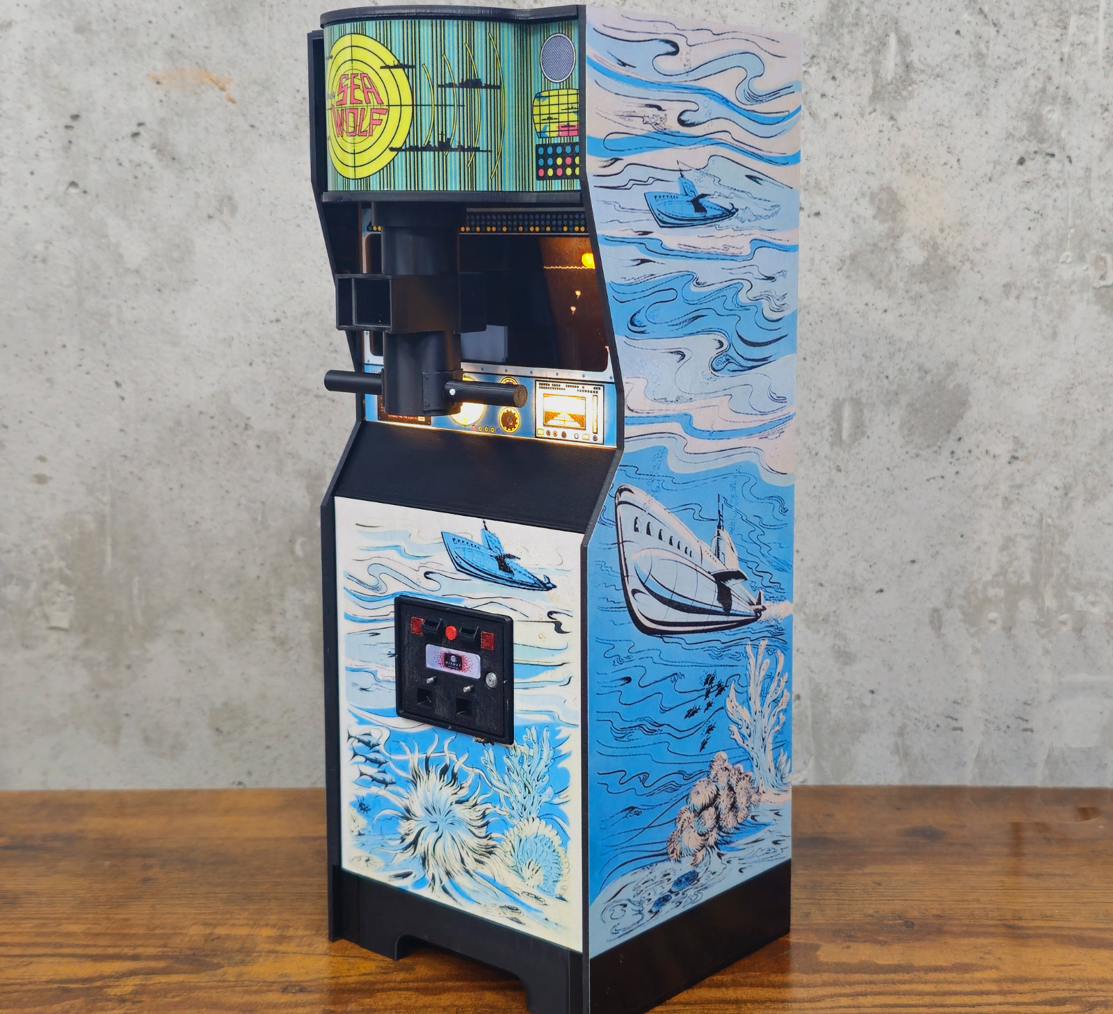 1:6 Scale 1976 Sea Wolf Arcade Display For 12" Figures / Replicade Sixth Scale