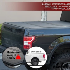 For 2019-2023 Ford Ranger 5'/60" Bed Lo Pro Aluminum Hard Tri Fold Tonneau Cover